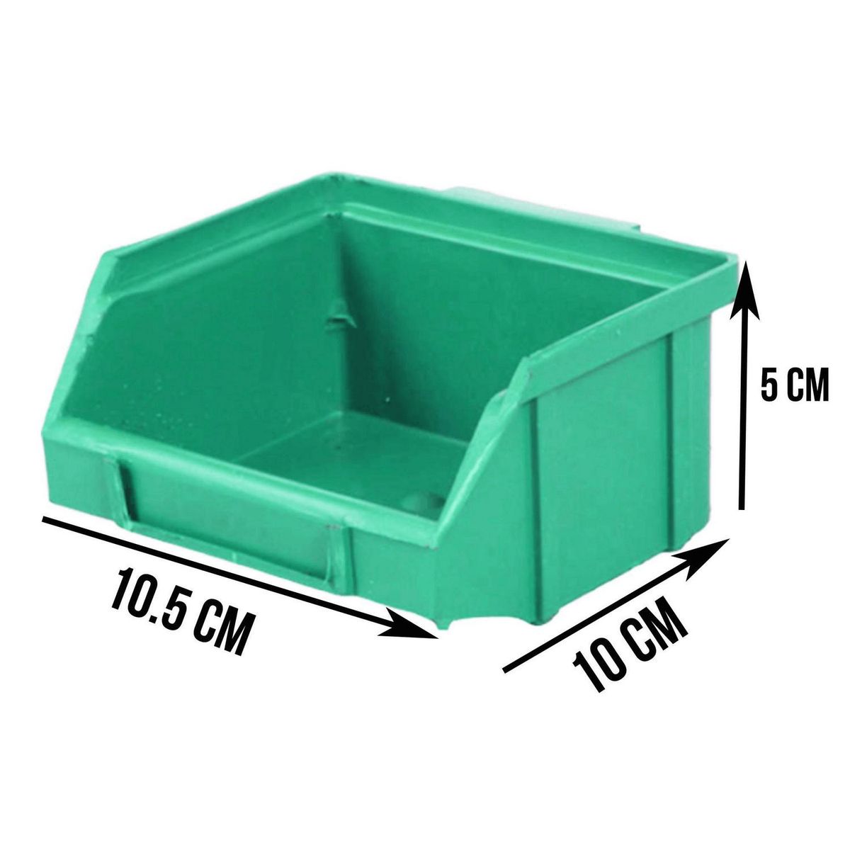 QUANTUM - Caja organizador verde 6 unidades