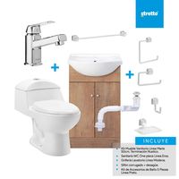 Combo Baño Classic Mueble/WC/Lavamanos/Accesorios