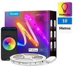 GOVEE - Tira Luz Led Rgbic Con Revestimiento Protector 10 M