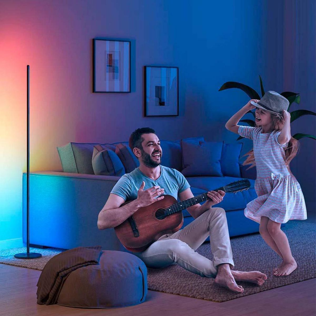 GOVEE - Lámpara Esquina Rgbic Wifi Govee 24 W Led integrado 1000 lm Luz Multicolor