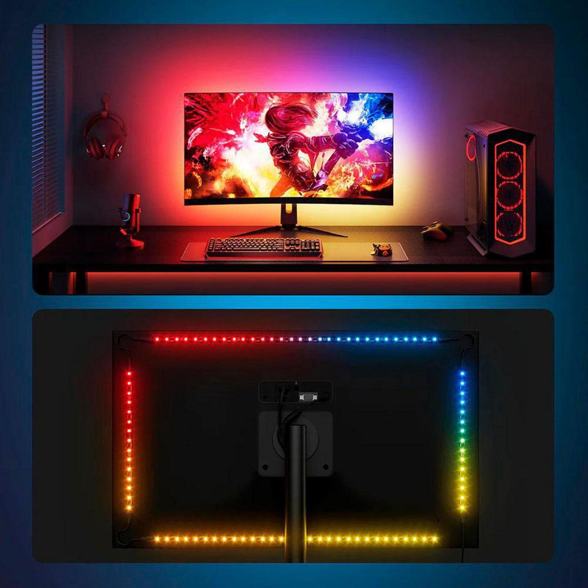 GOVEE - Tira Led Gaming G1 Govee Para Pantallas 27-34"