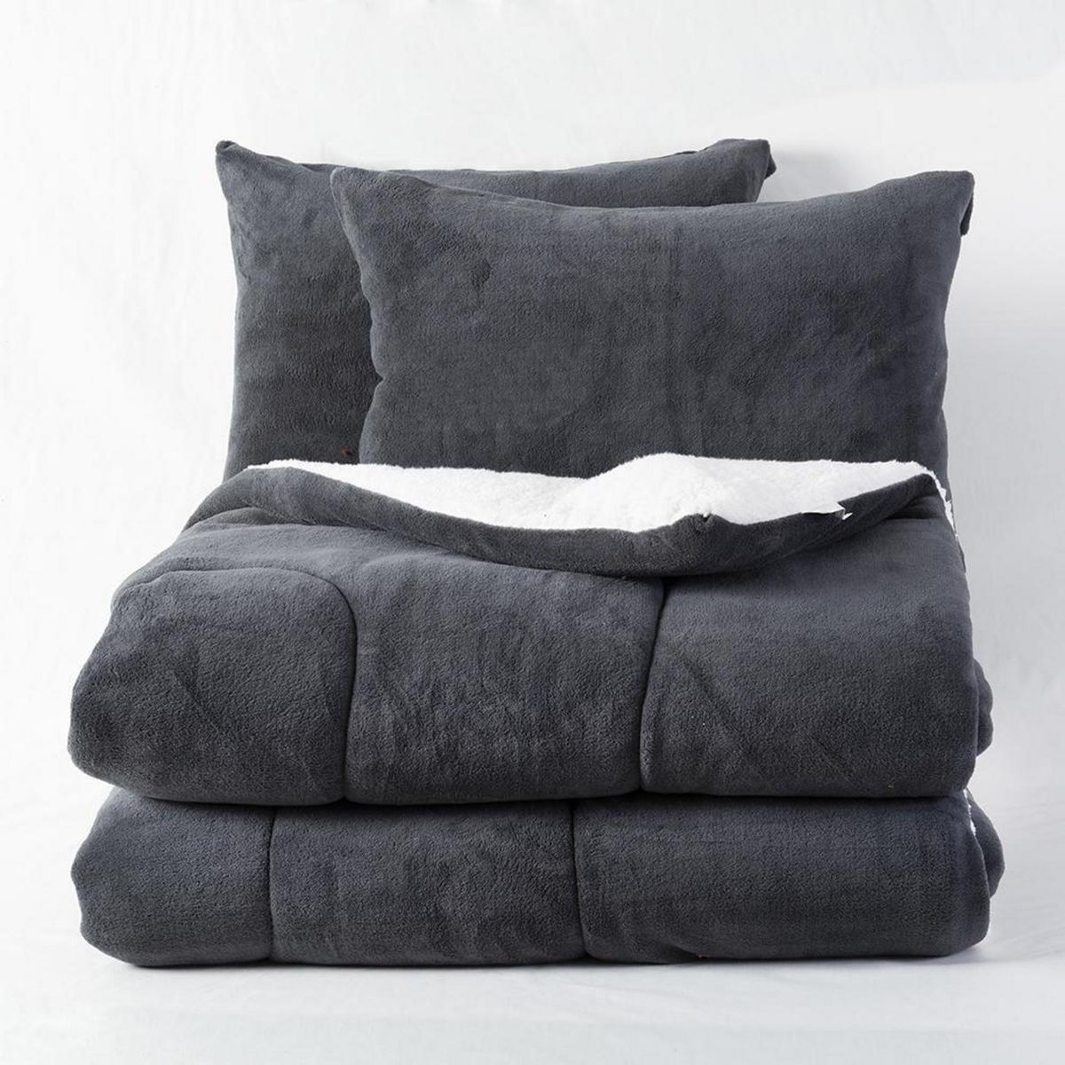 MASHINI - Plumón 1.5 plazas Liso Marengo 