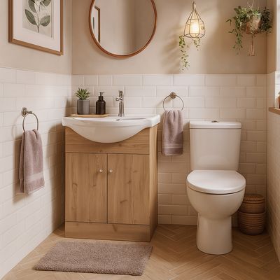 Imagen 2 del producto Kit Mueble Vanitorio Marie Rústico 60x80 cm/Cubierta