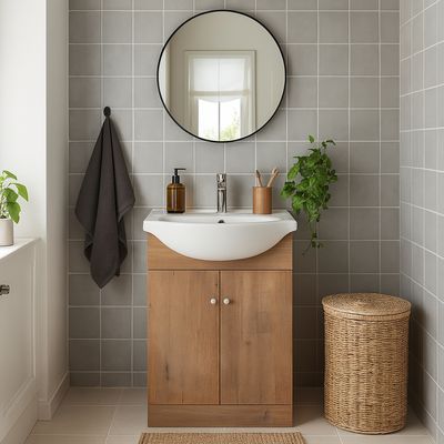 Imagen 2 del producto Kit Mueble Vanitorio Marie Rústico 50x80 cm/Cubierta