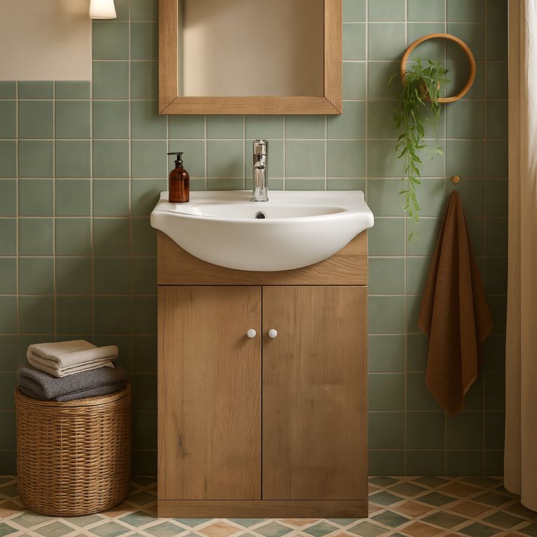Kit Mueble Vanitorio Marie Lenga 50x80 cm/Cubierta