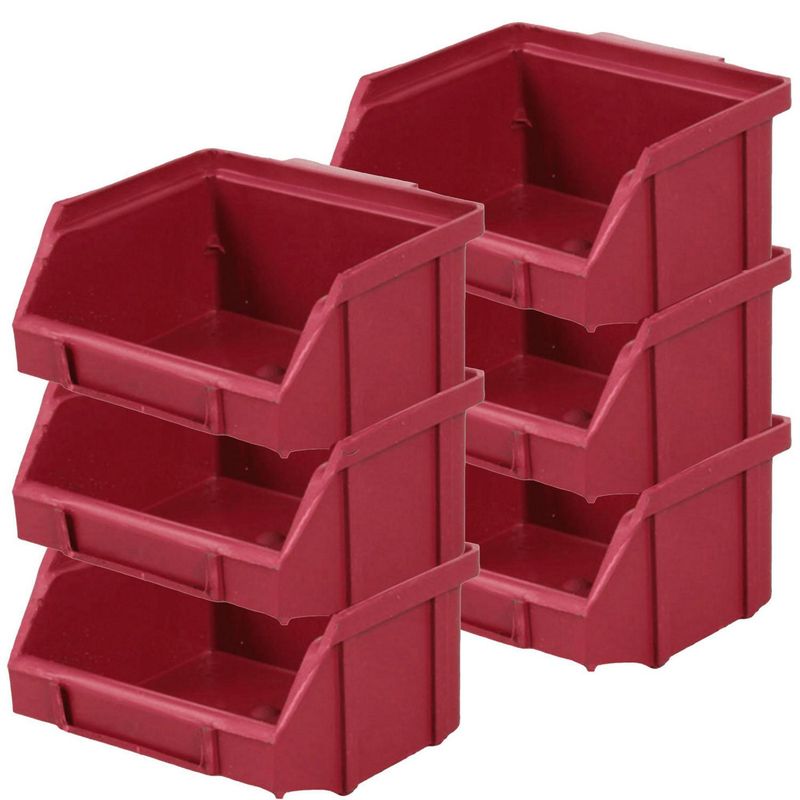 QUANTUM - Caja organizador  rojo  6 unidades