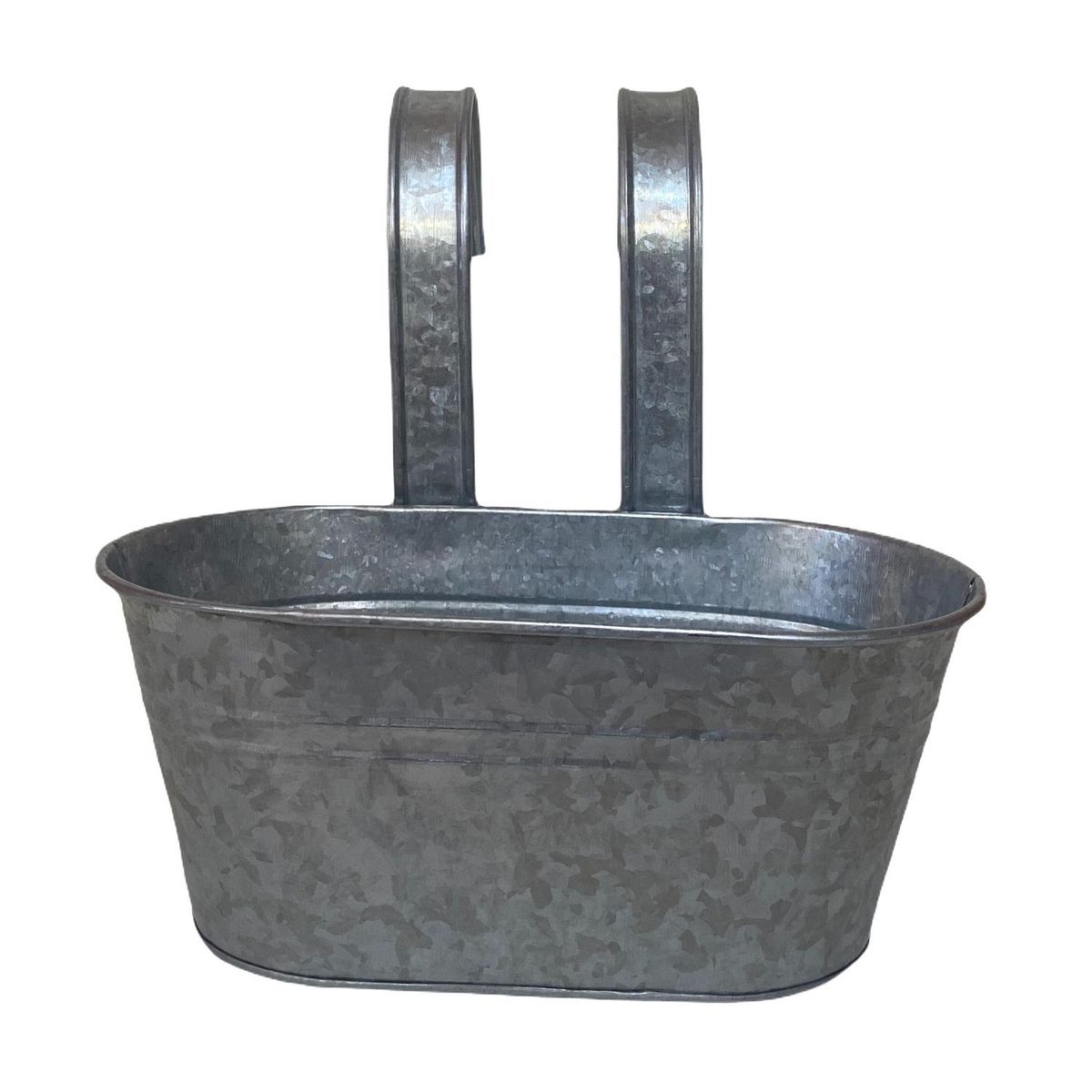 DECOGREEN - Macetero Colgante de Metal 24x24 cm Metalico