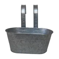 DECOGREEN - Macetero Colgante de Metal 24x24 cm Metalico