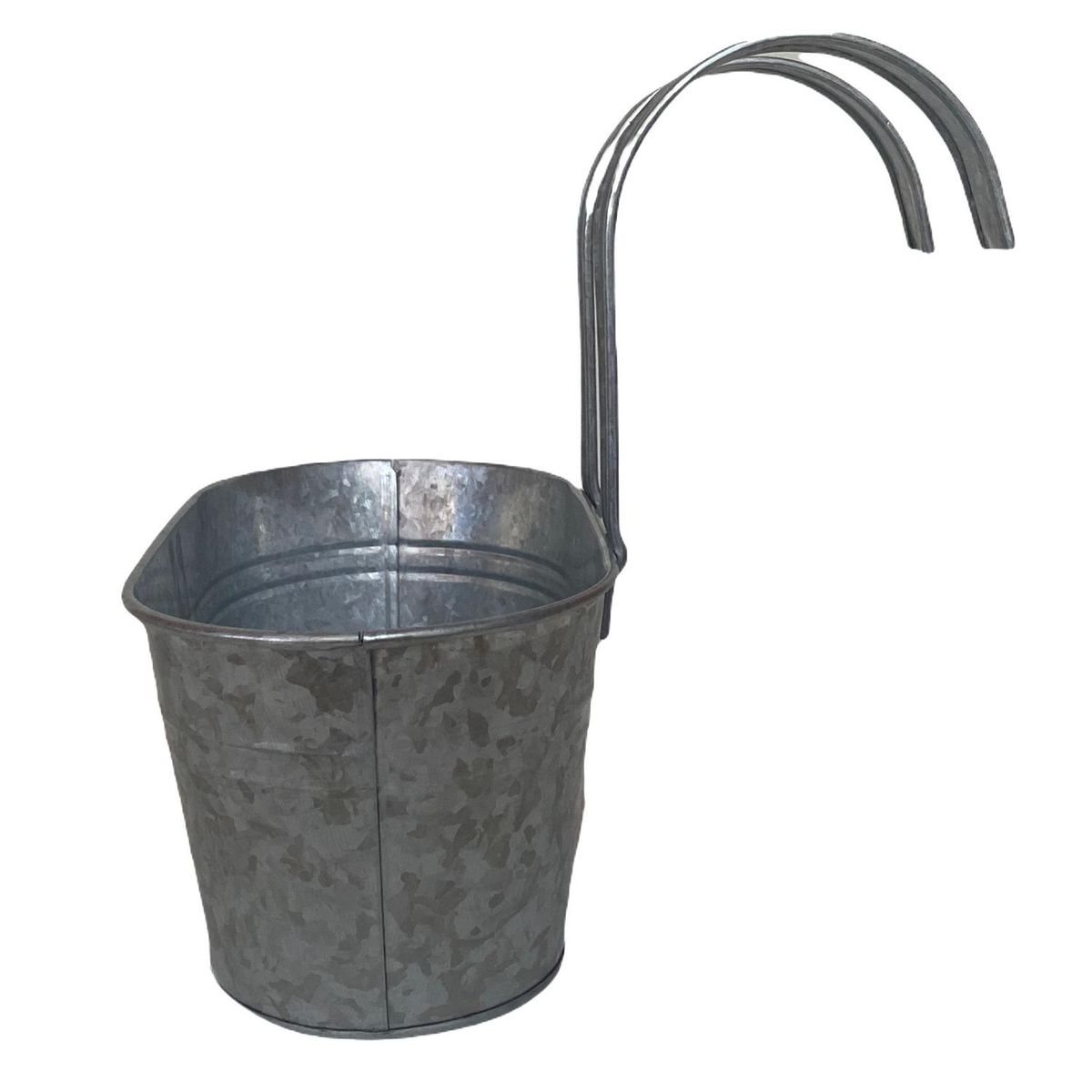 DECOGREEN - Macetero Colgante de Metal 24x24 cm Metalico