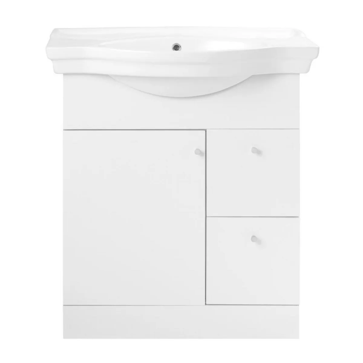 STRETTO - Kit Mueble Vanitorio Adele Blanco 80x70 cm/Cubierta