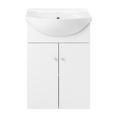 Kit Mueble Marie 50cm + Cubierta Blanche 50cm Color Blanco