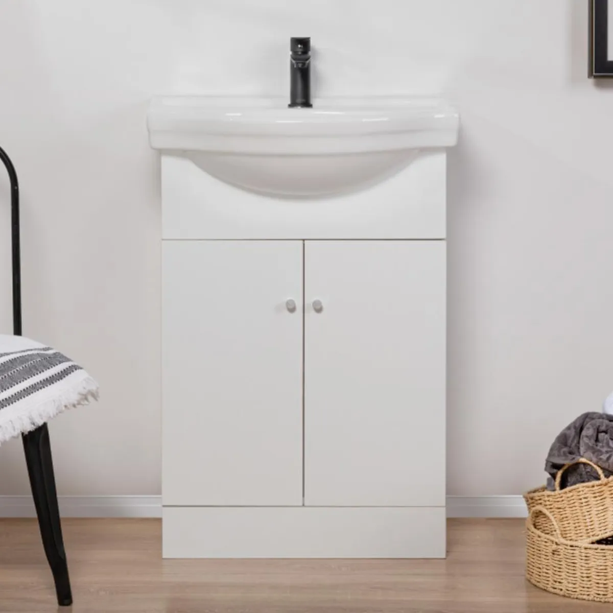 STRETTO - Kit Mueble Vanitorio Marie Blanco 50x80 cm/Cubierta