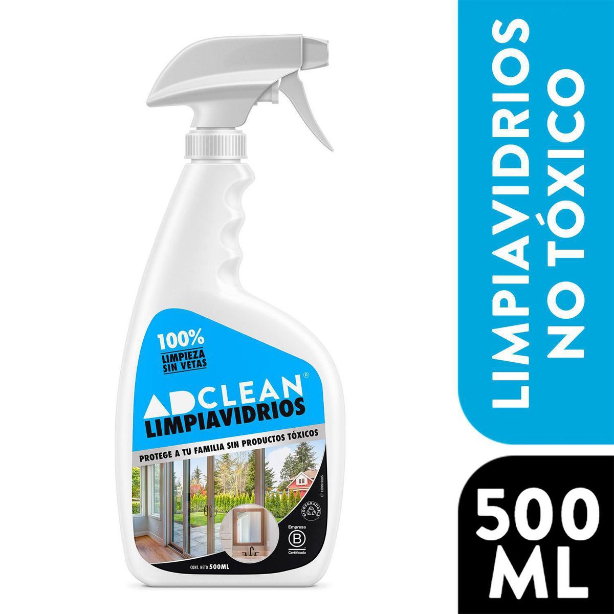 ADCLEAN - Limpiavidrios Adclean 500 ml para Cristales y Ventanas