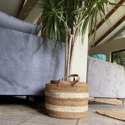 Imagen 2 del producto Cesto Organizador Bicolor Con Asas 38X30 Cm