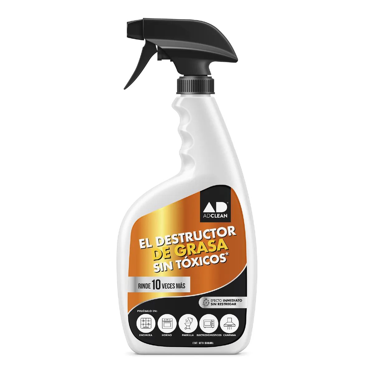 ADCLEAN - Limpiador Destructor de grasa Adclean Cocina 500 ml
