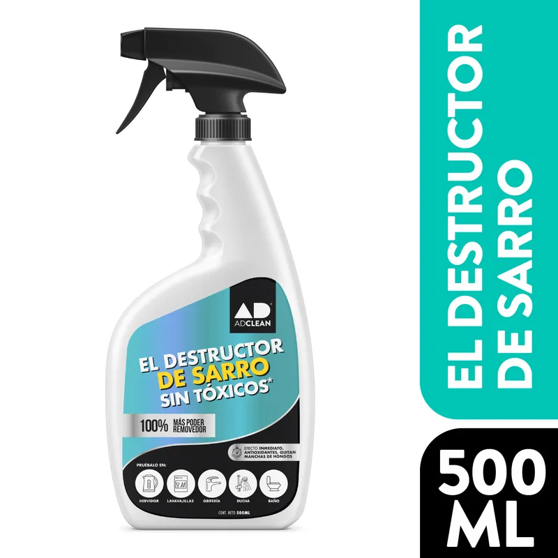 ADCLEAN - Destructor de Sarro Adclean Biodegradable 500 ml Cocina y Baño