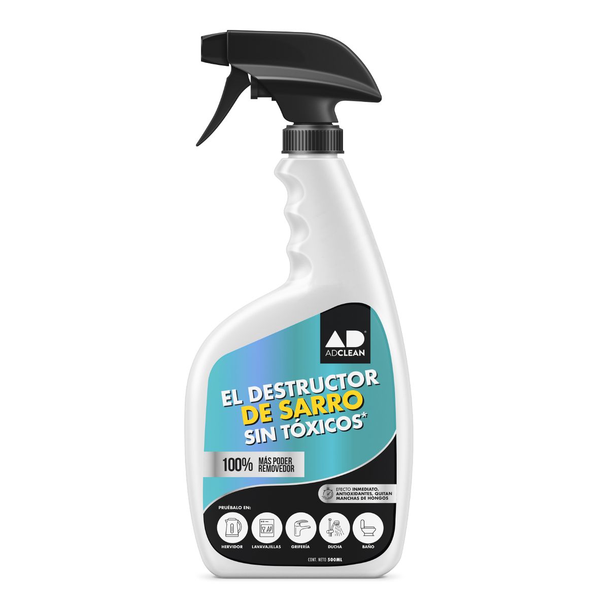 ADCLEAN - Destructor de Sarro Adclean Biodegradable 500 ml Cocina y Baño