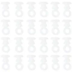 DECOROD - Set de deslizadores de techo 24 unidades blanco
