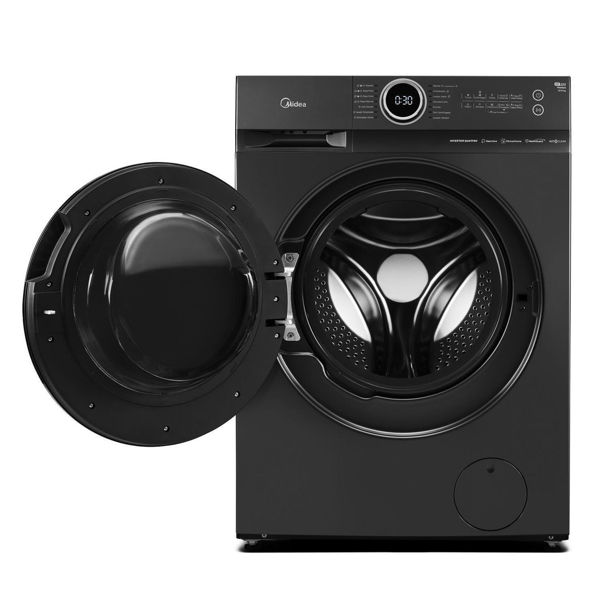 MIDEA - Lavadora Secadora 13/10 kg Titanium MF200D130WB/T