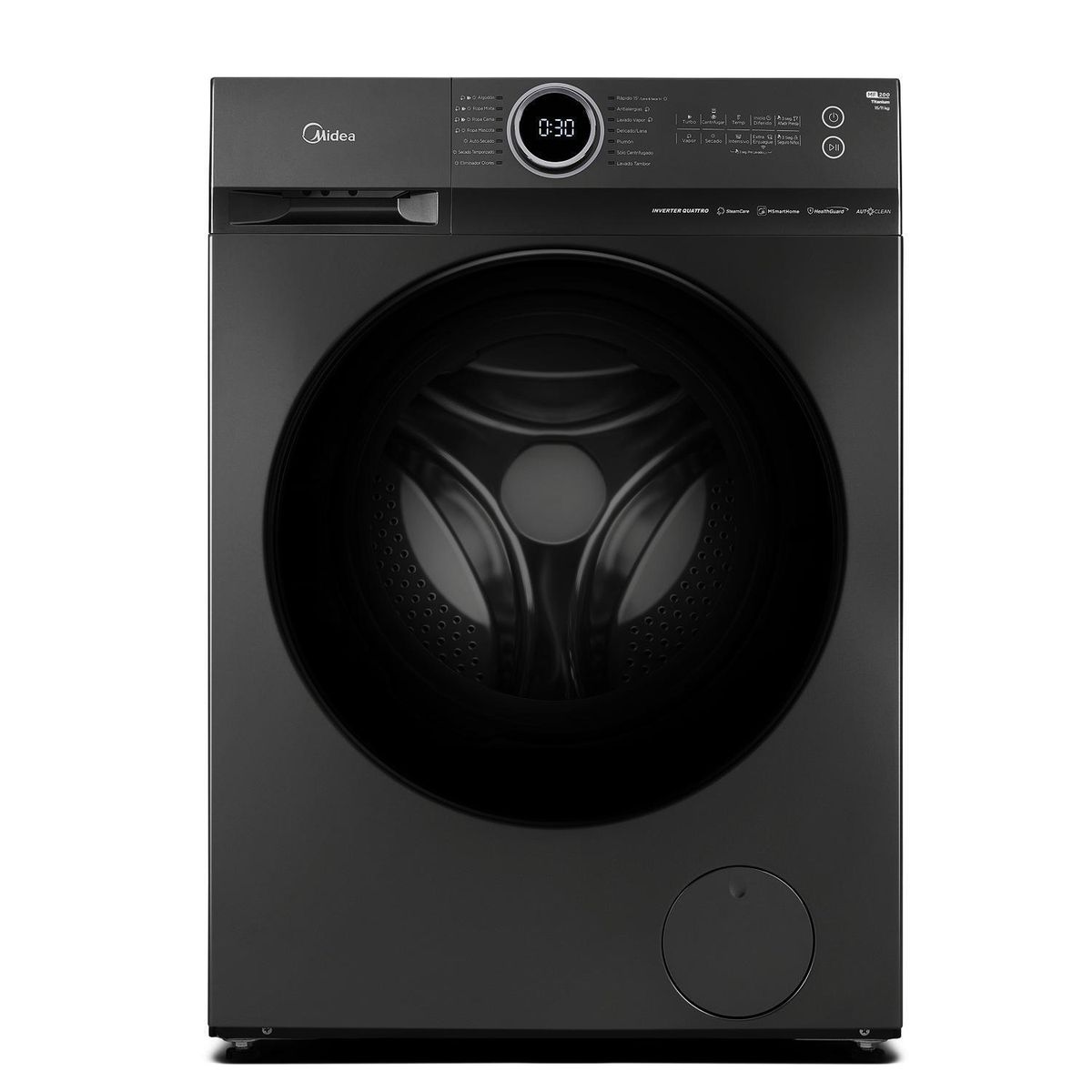 MIDEA - Lavadora Secadora 15/11 kg Titanium MF200D150WB/T
