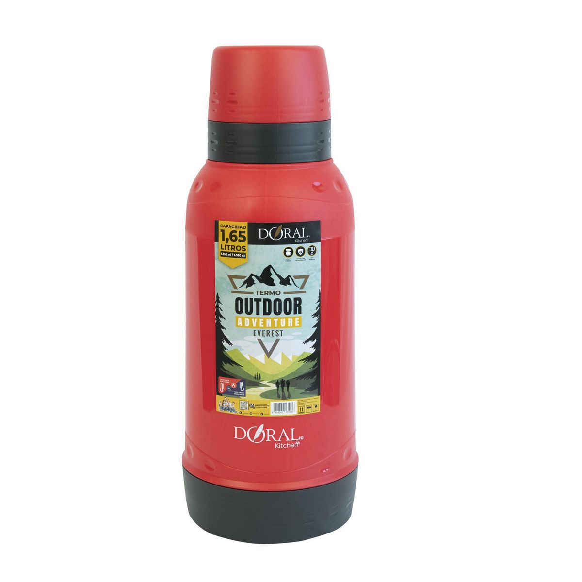 DORAL - Termo Outdoor 1.650 l Rojo
