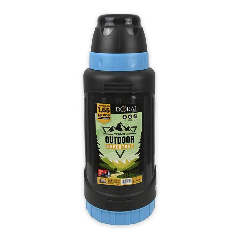 DORAL - Termo Outdoor 1.650 l Acero Inoxidable Negro