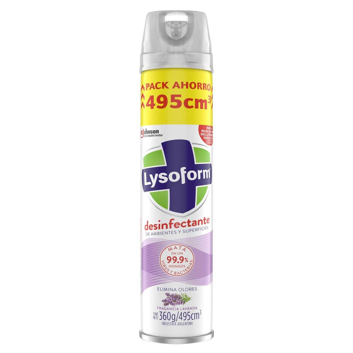 LYSOFORM - Desinfectante aerosol Lysoform Lavanda 495 ml.