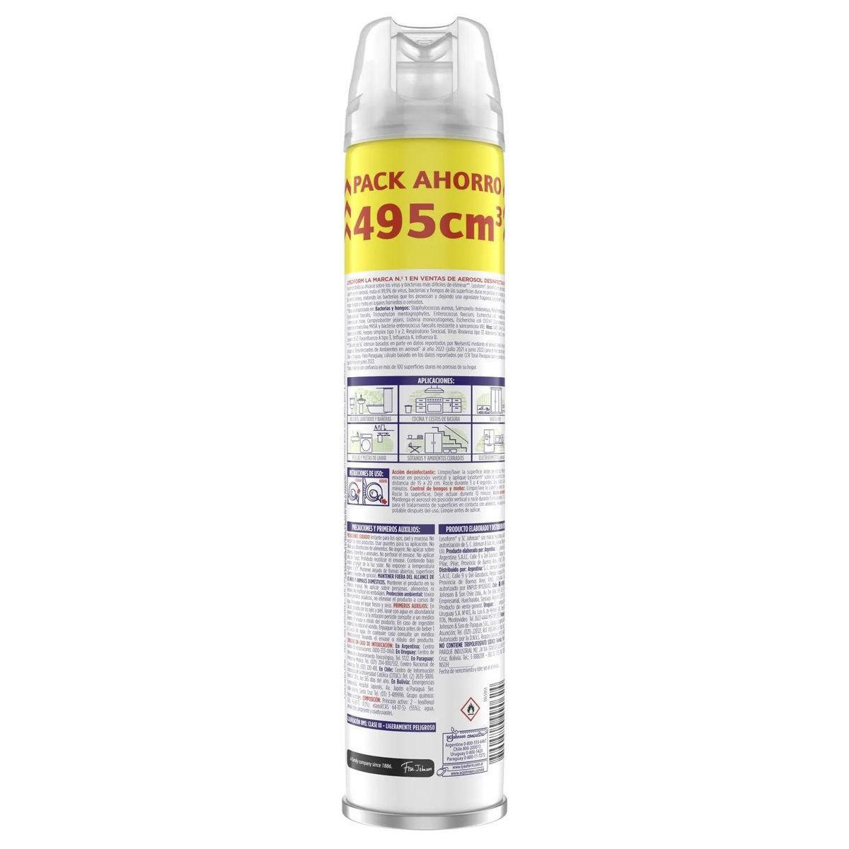 LYSOFORM - Desinfectante aerosol Lysoform Lavanda 495 ml.