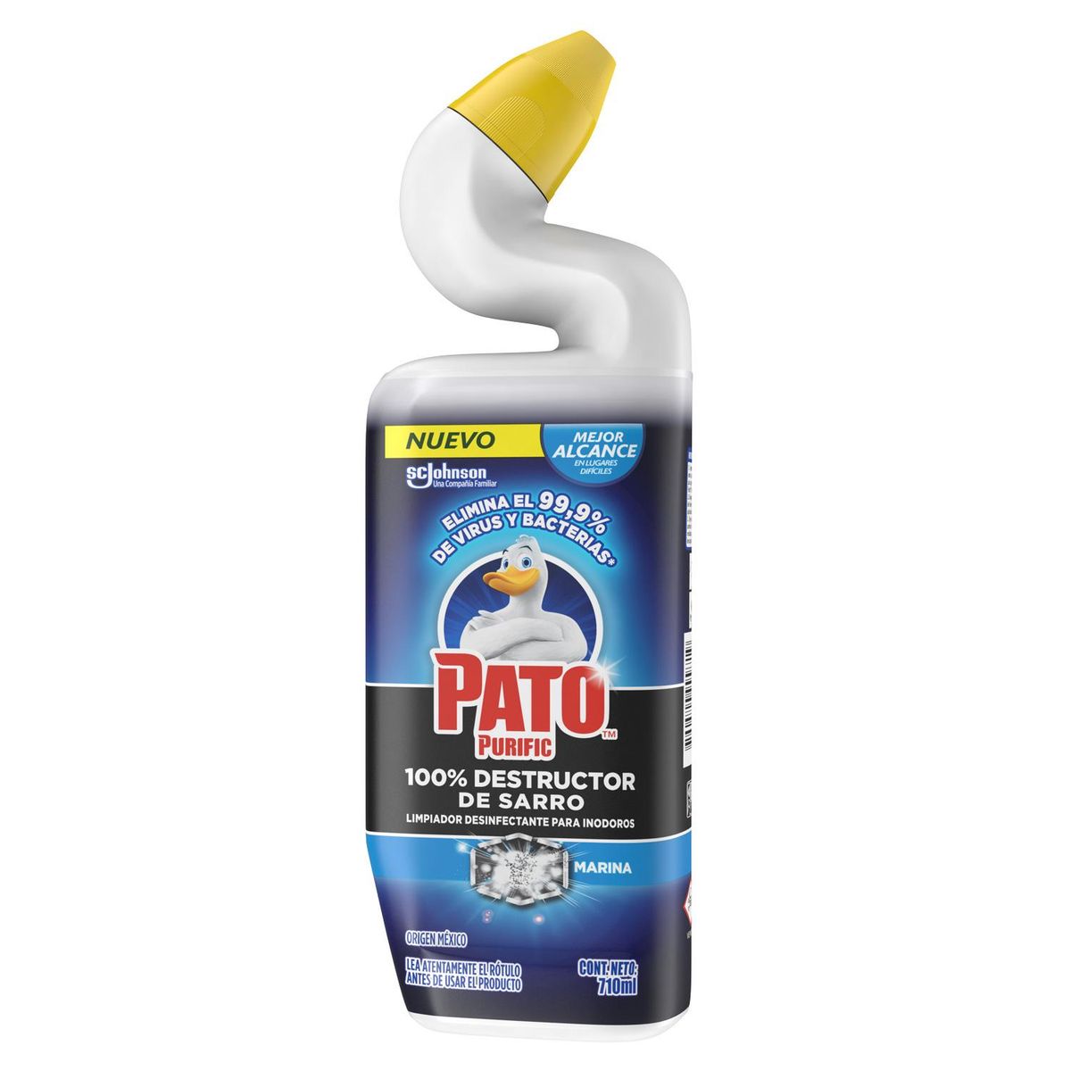 PATO PURIFIC - Limpiador Pato Purific Destructor de Sarro 710 ml Baño Impecable