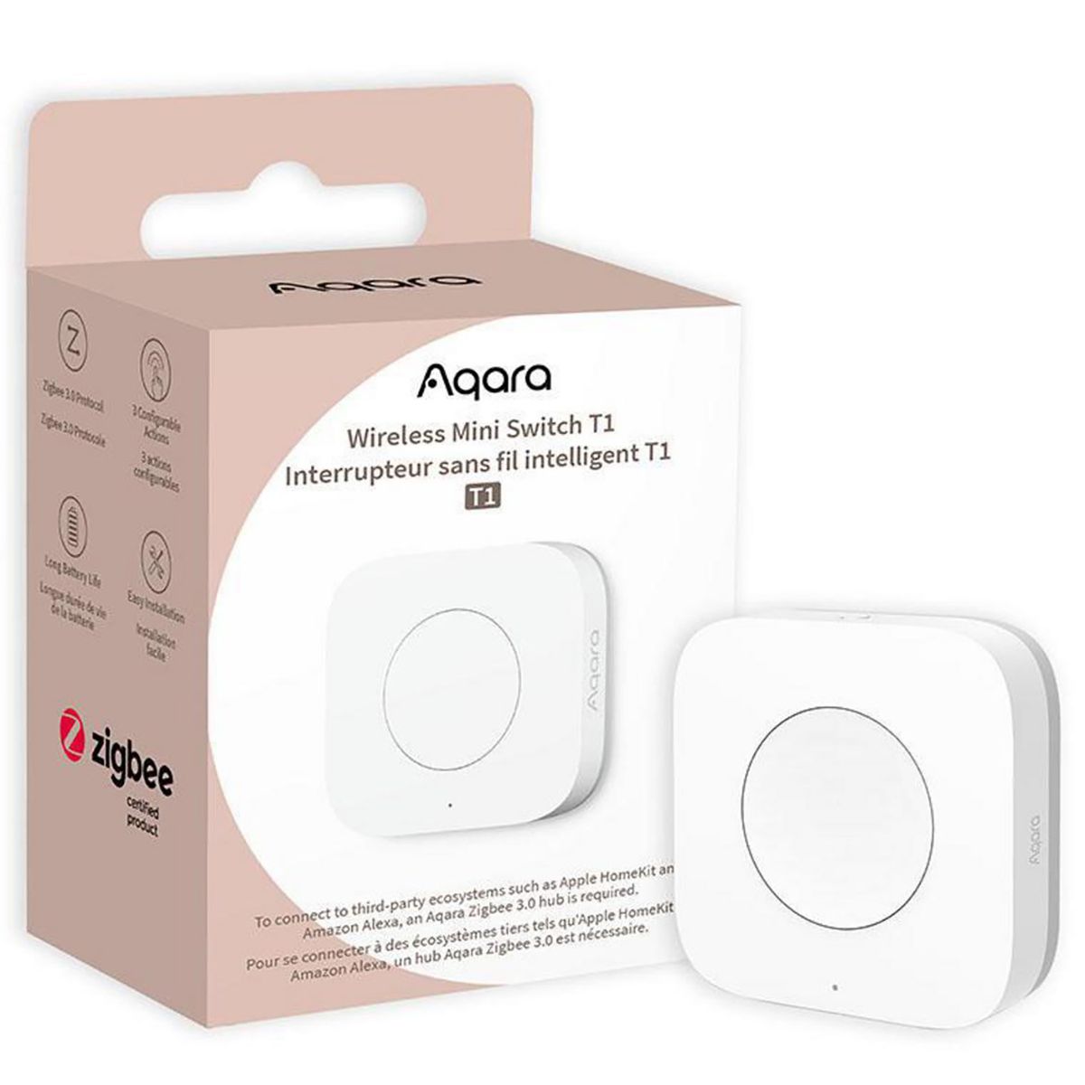 AQARA - Switch Mini Inalámbrico T1 Zigbee
