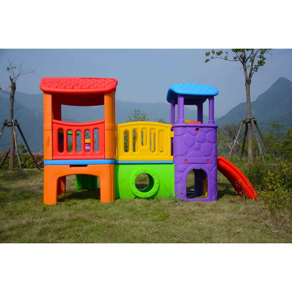 KIDSCOOL - Casa Club de Juego Sunny 175x175x308 cm Multicolor