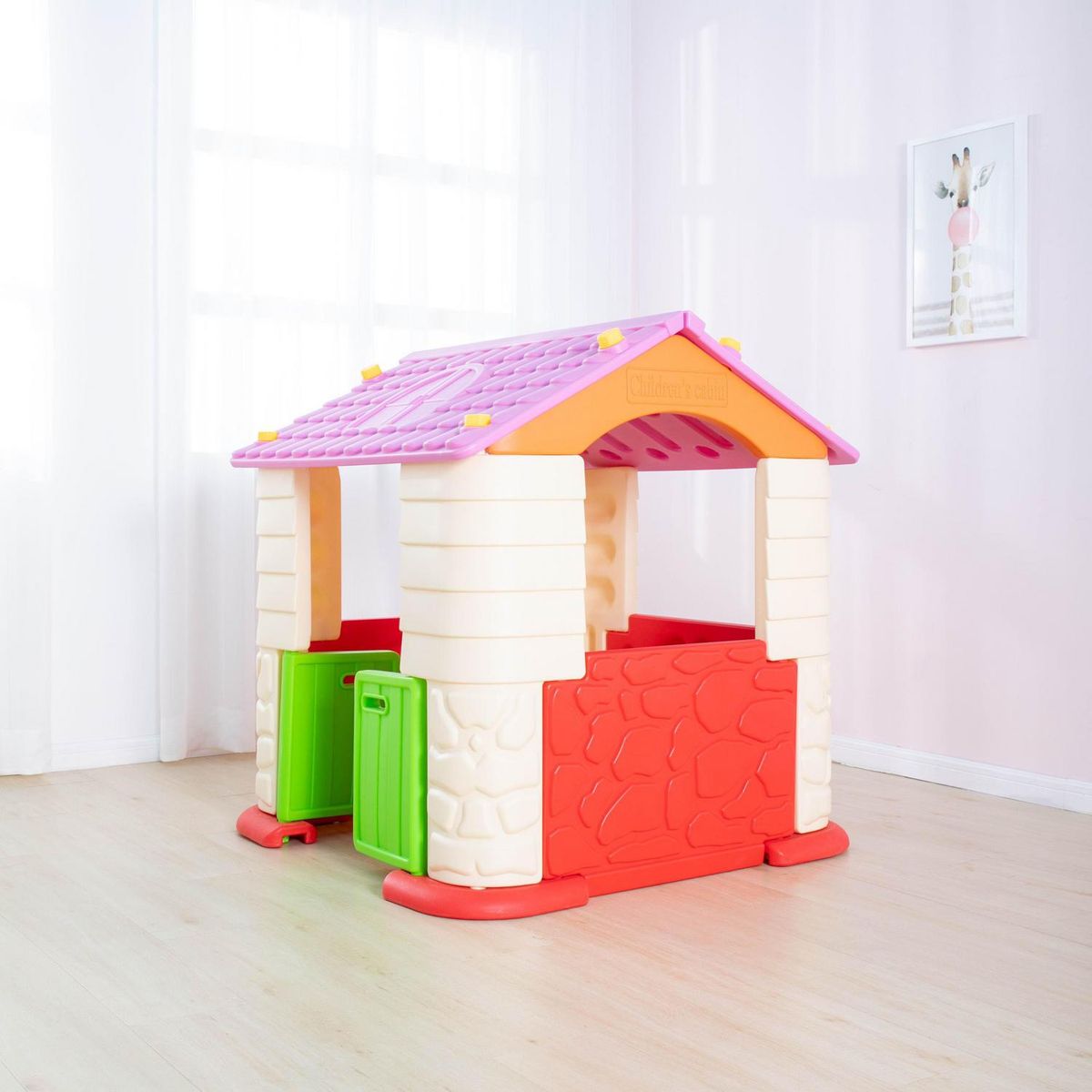 KIDSCOOL - Casa de Juego Sunny 121x114x114 cm Blanco