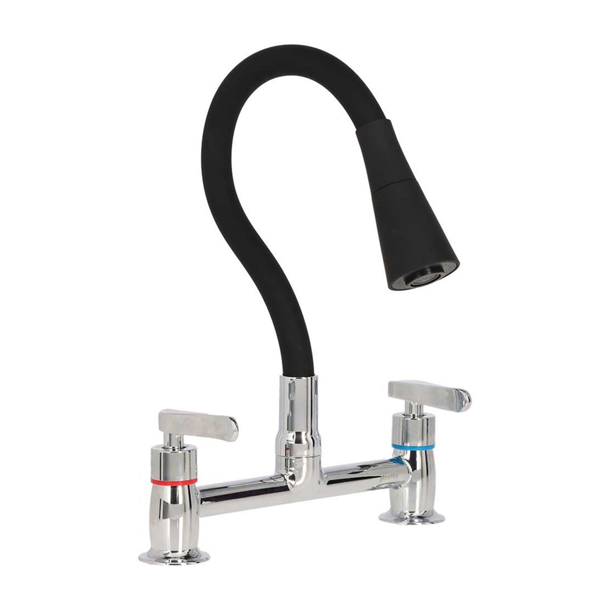 STRETTO - Combinación Lavaplatos Negro