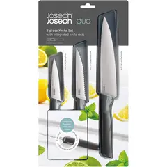 JOSEPH JOSEPH - Set de 3 cuchillos opal