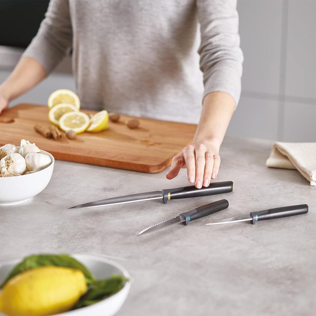 GENERICO - Set de 3 cuchillos opal