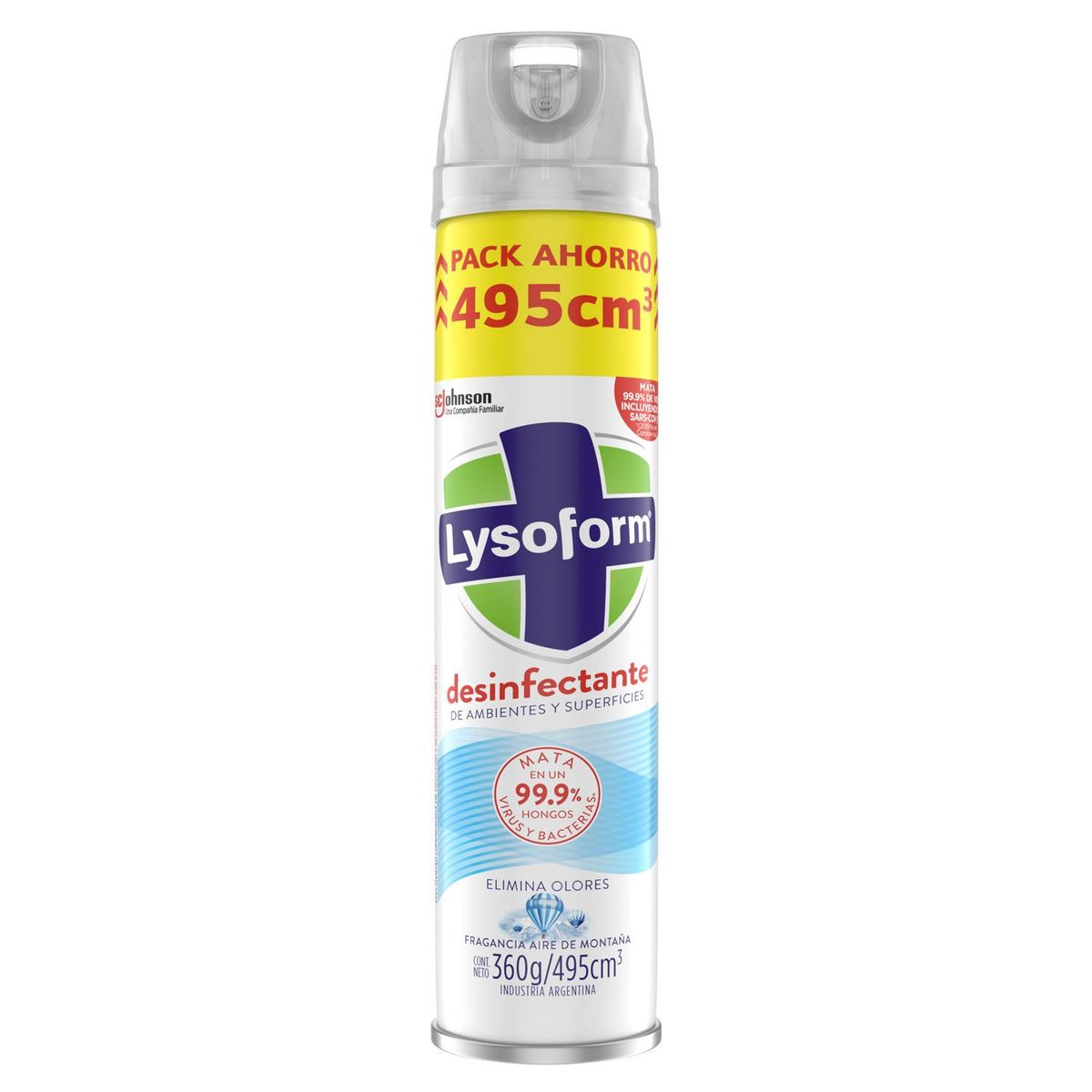 LYSOFORM - Desinfectante Lysoform Aerosol Aire de Montaña 495 ml