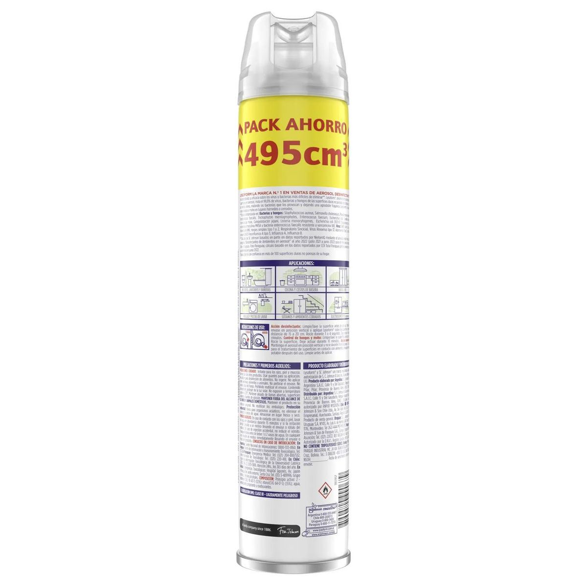 LYSOFORM - Desinfectante Lysoform Aerosol Aire de Montaña 495 ml