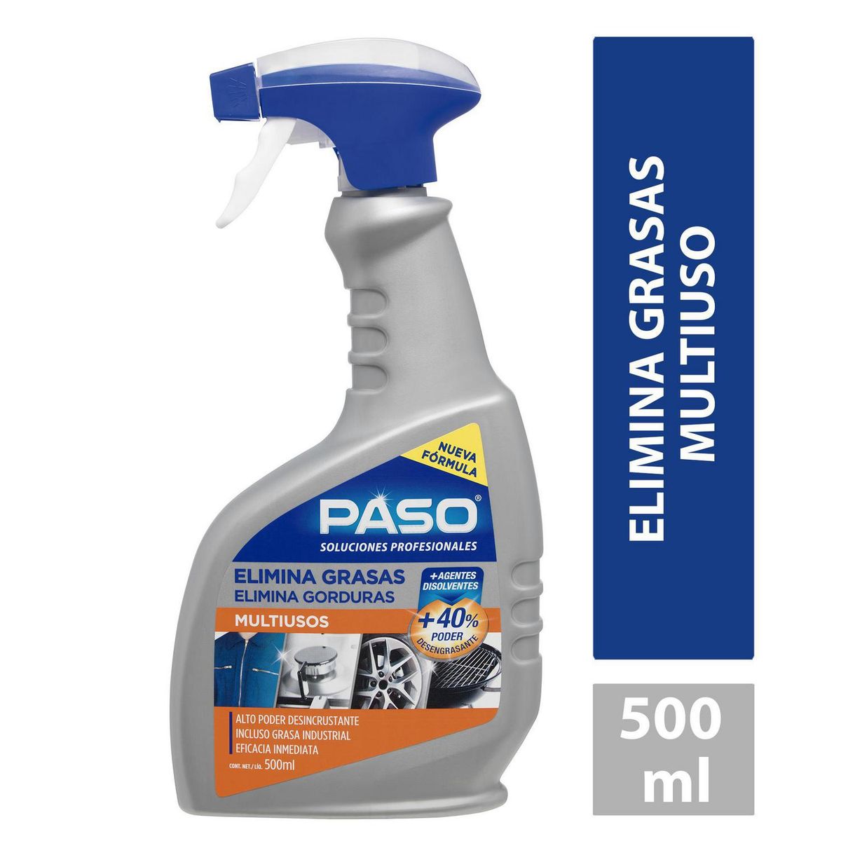 PASO - Limpiador Paso Elimina grasa Intensivo Universal Multiuso 500 ml