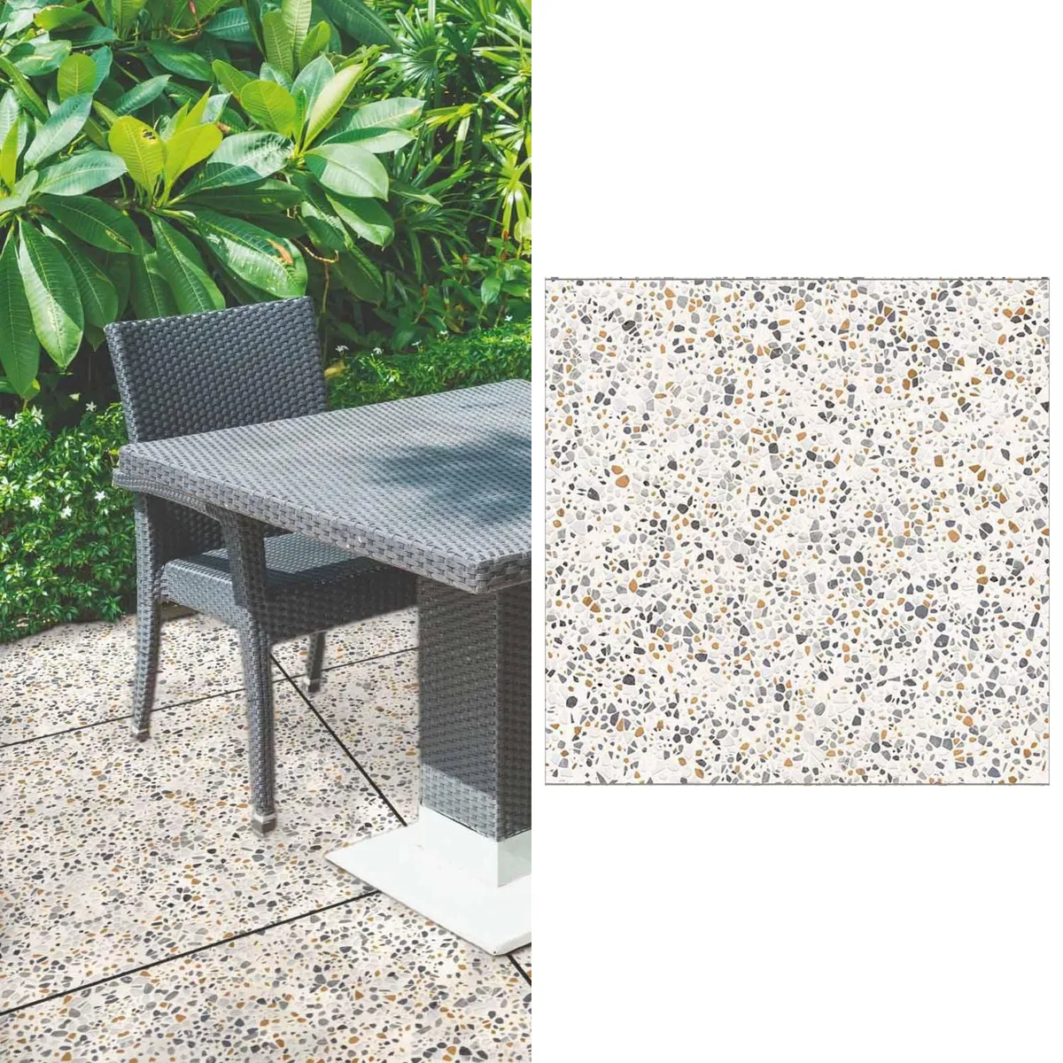 CORDILLERA - Cerámica 61x61 cm Terrazo Mix 1.48 m2