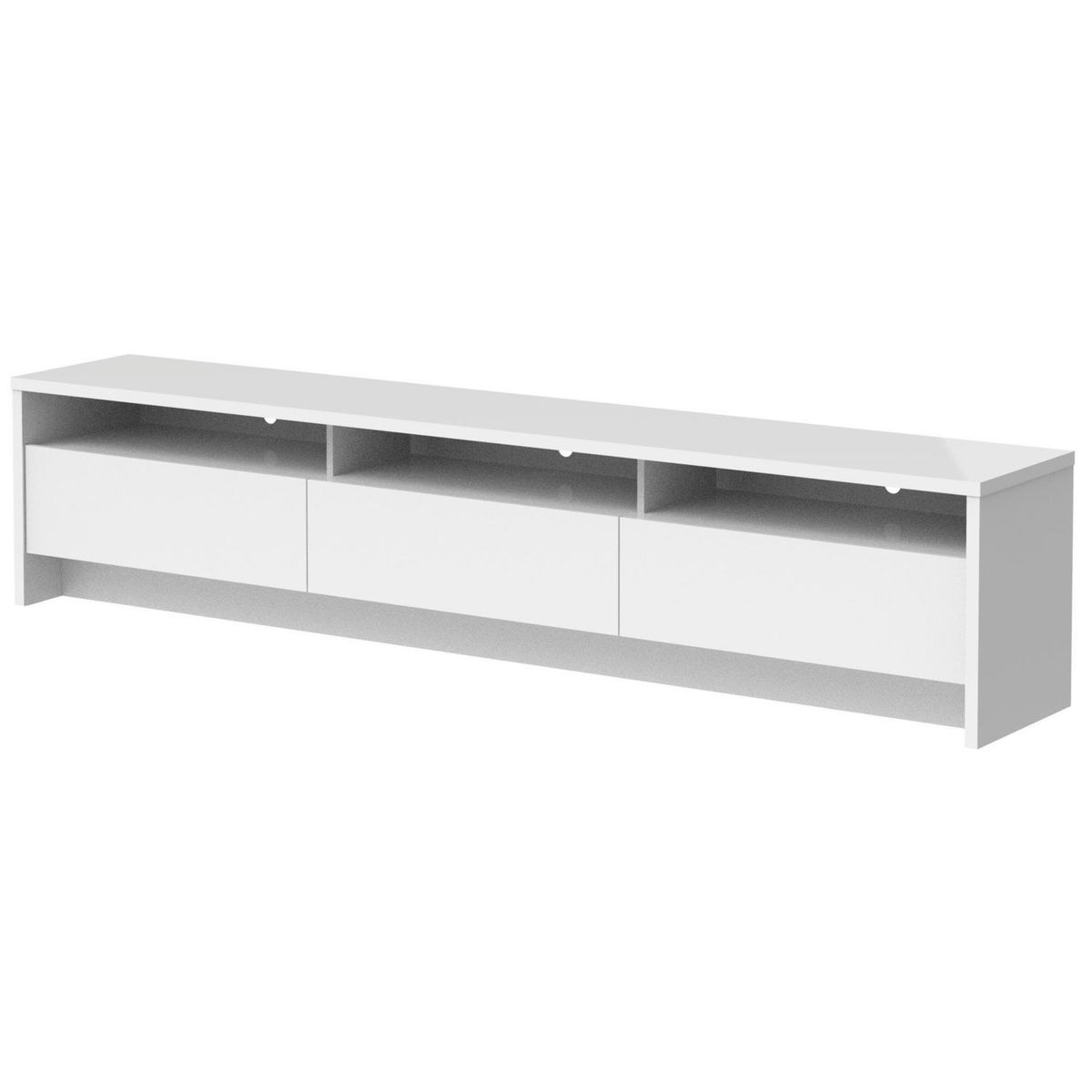 DECOCASA - Rack 75 " Aspen Off White 220x47x38 cm