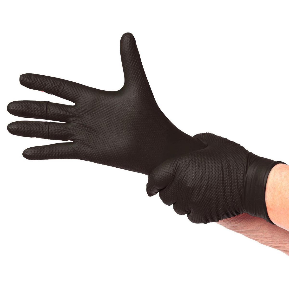 TOPSAFE - Guantes Texturizado de Nitrilo S 