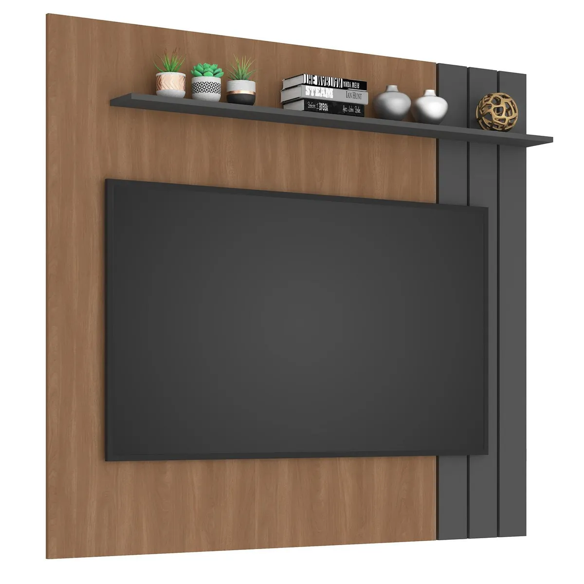 MOBILFRANK - Panel TV 65 " P660GR Grafito 153x136x15 cm