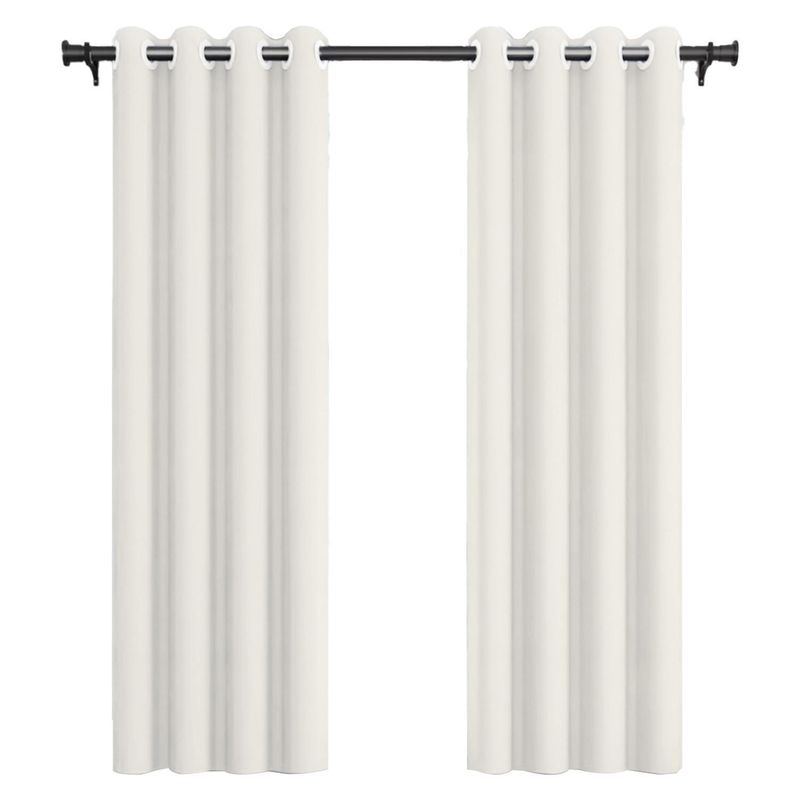 VINCENZI - Pack 2 Paños Cortina Tela Blackout