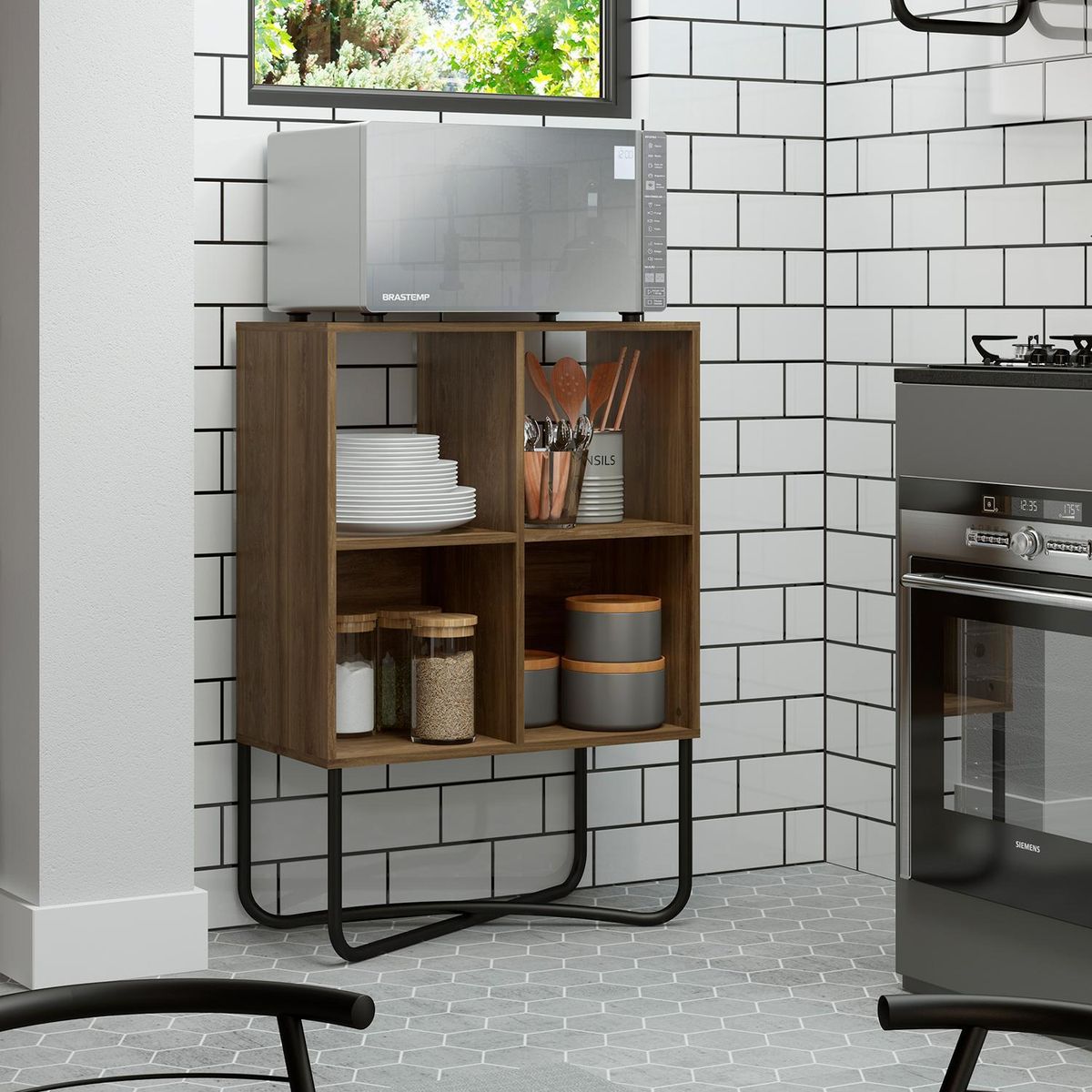 HOGA - Estante Connect MDP 2 Nivel(es) 70x100x36 cm Legno