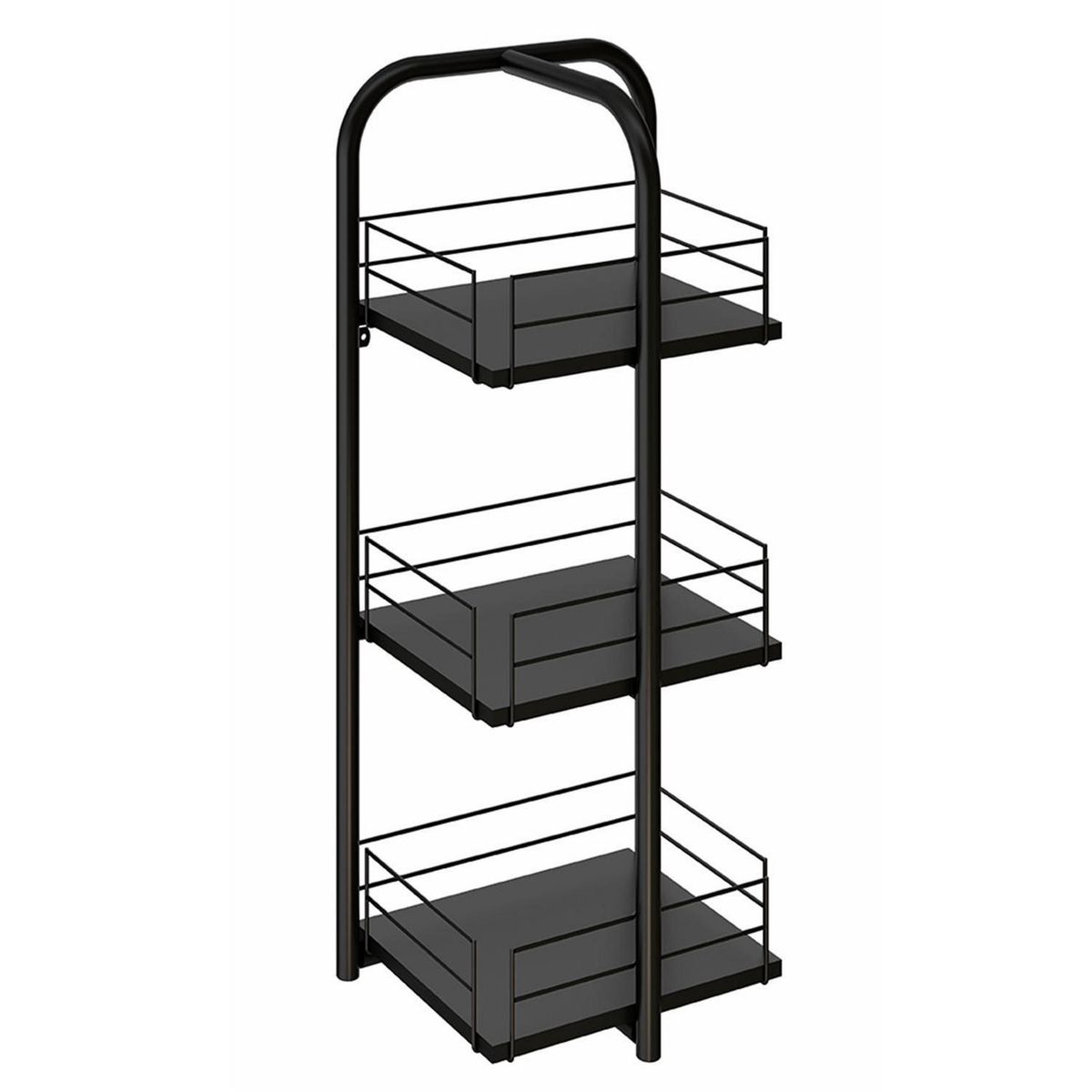 HOGA - Estante Connect Metal 3 Nivel(es) 36x83x27 cm Negro