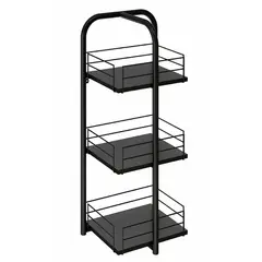 HOGA - Estante Connect Metal 3 Nivel(es) 36x83x27 cm Negro