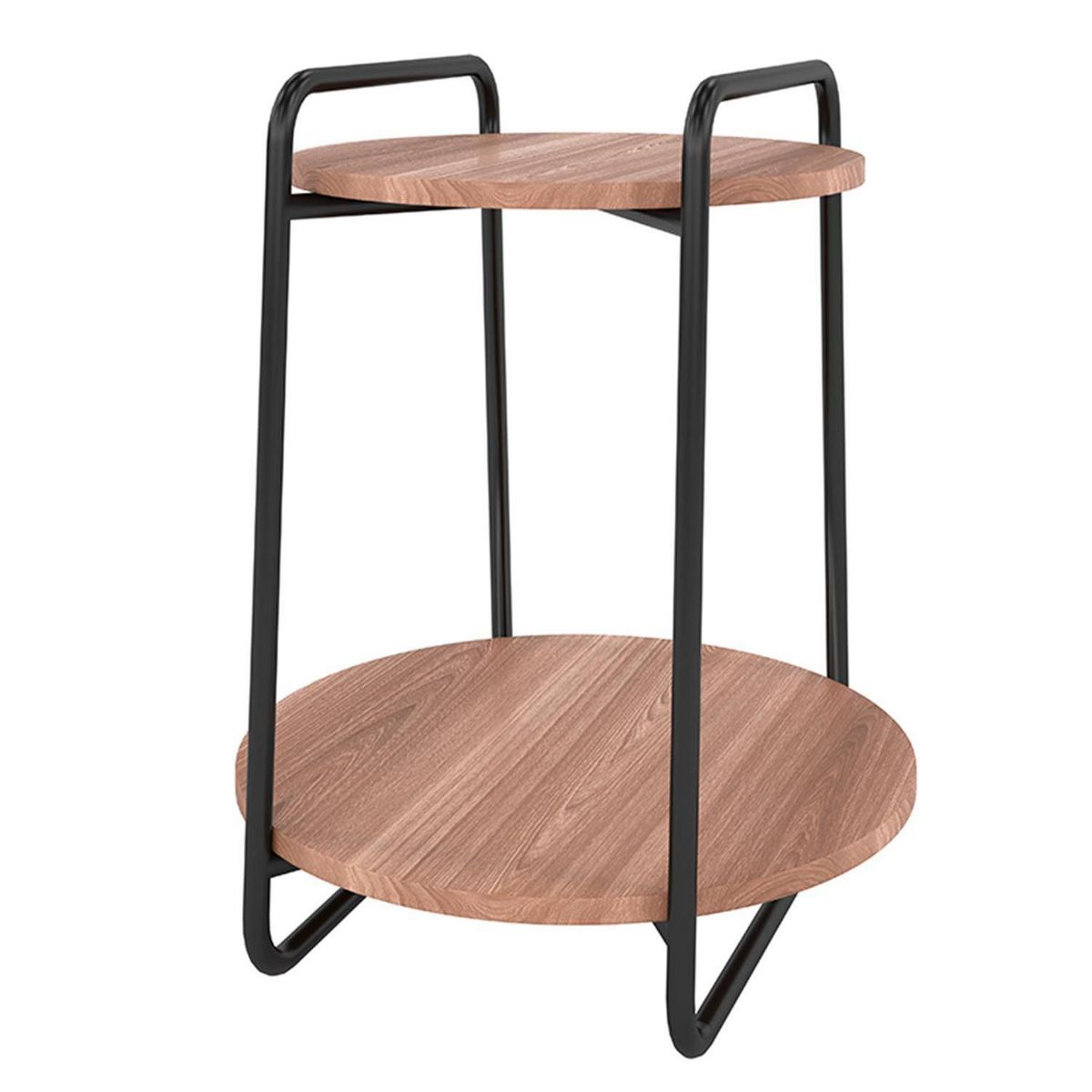 HOGA - Mesa de apoyo Milan Castaño 45x45x55 cm