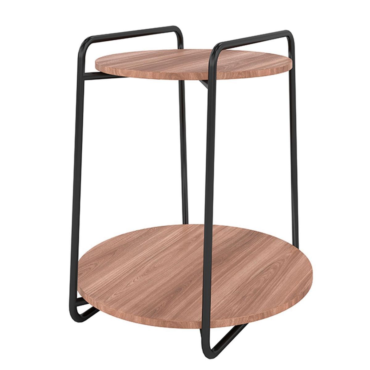 HOGA - Mesa de apoyo Milan Castaño 54x54x60 cm