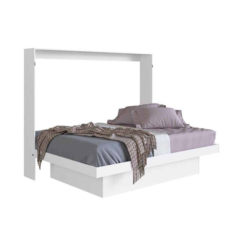 HOGA - Cama Plegable Horizontal Latino 2 plazas Blanco