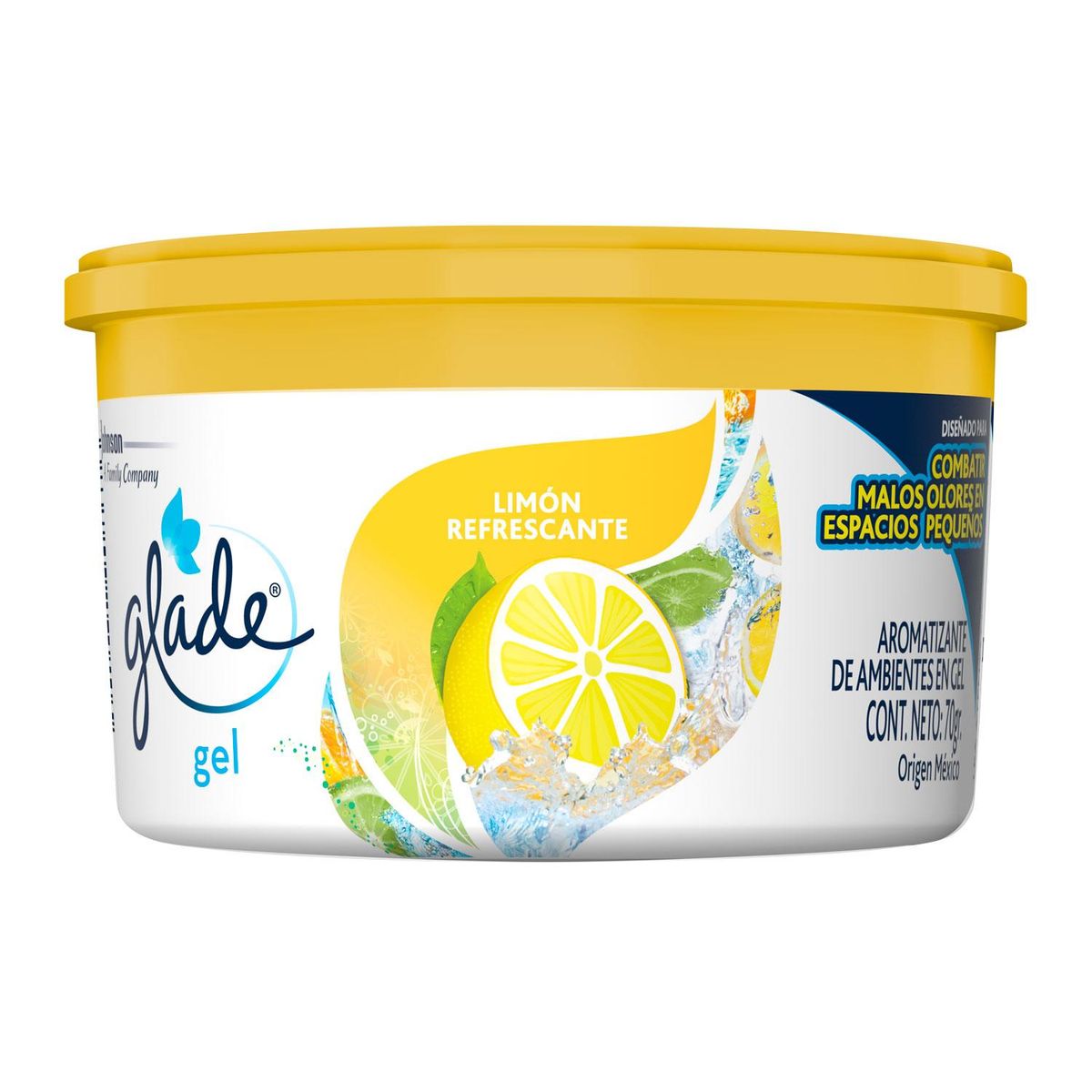 GLADE - Aromatizante Mini Gel Limón 0.07 kg